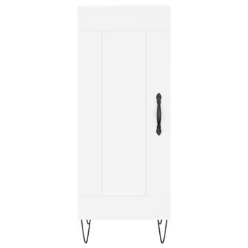 Stylish Highboard White 34.5x34x180 cm - Elegant Storage Solution