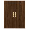 Elegant Wall Mounted Cabinets - Brown Oak 2 pcs | HipoMarket