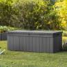 Keter Garden Storage Box Darwin 380 L - Grey Outdoor Storage