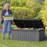 Keter Garden Storage Box Darwin 380 L - Grey Outdoor Storage