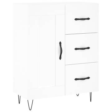 Highboard White 69.5x34x180 cm - Stylish Engineered Wood Storage