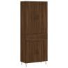 Stylish Highboard in Brown Oak - 69.5x34x180 cm | HipoMarket