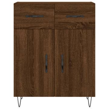 Stylish Highboard in Brown Oak - 69.5x34x180 cm | HipoMarket