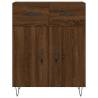 Stylish Highboard in Brown Oak - 69.5x34x180 cm | HipoMarket