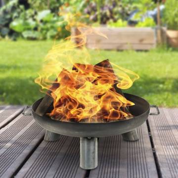 HI Portable Fire Bowl Rondo 59x36 cm - Cozy Outdoor Heating