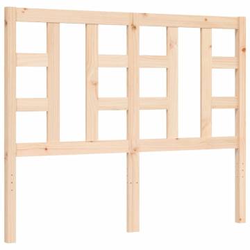 Solid Wood Bed Frame with Headboard 120x200 cm | HipoMarket