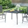 Garden Table Anthracite 100x100x72 cm Steel Mesh Size 100 x 100 x 72 cm Quantity in Package 1 