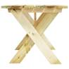 Elegant Garden Table 110x73 cm - Impregnated Pinewood