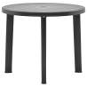 Garden Table Anthracite 89 cm - Durable Outdoor Plastic Table