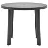 Garden Table Anthracite 89 cm - Durable Outdoor Plastic Table