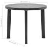 Garden Table Anthracite 89 cm - Durable Outdoor Plastic Table