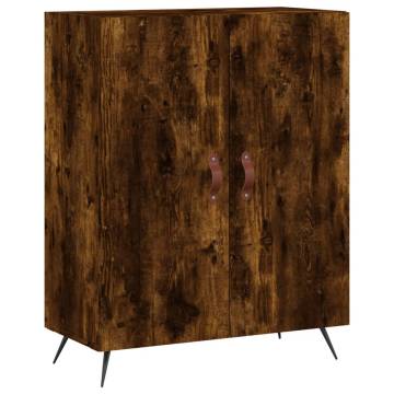 Stylish Highboard in Smoked Oak - 69.5x34x180 cm | HipoMarket