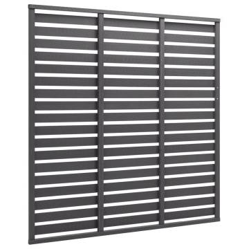 Fence Panel WPC 180x180 cm Grey - Durable Outdoor Solution