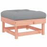 Garden Footstool with Cushion - Solid Douglas Wood | HipoMarket