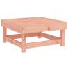 Garden Footstool with Cushion - Solid Douglas Wood | HipoMarket