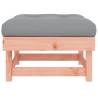 Garden Footstool with Cushion - Solid Douglas Wood | HipoMarket