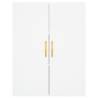 Elegant Wall Mounted Cabinet - 69.5x34x90 cm White