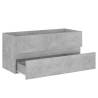 Sink Cabinet Concrete Grey 100x38.5x45 cm - Stylish Storage