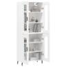 Stylish Highboard White 69.5x34x180 cm - HipoMarket