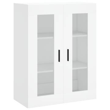 Stylish Highboard White 69.5x34x180 cm - HipoMarket