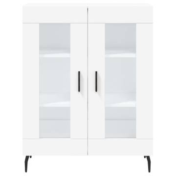 Stylish Highboard White 69.5x34x180 cm - HipoMarket