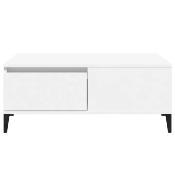 Elegant White Coffee Table - 90x50x36.5 cm | HipoMarket