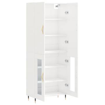 Highboard High Gloss White - Stylish Storage Solution | HipoMarket