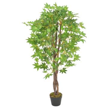 Artificial Maple Tree with Pot - 120 cm Green Decor