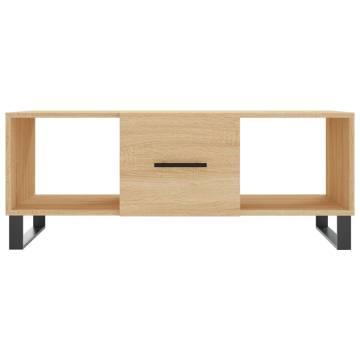 Stylish Sonoma Oak Coffee Table - 102x50 cm | HipoMarket