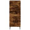 Stylish Highboard in Smoked Oak | 34.5x34x180 cm