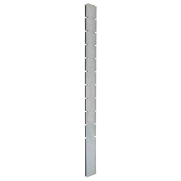 Garden Fence Posts 20 pcs Silver 260 cm Galvanised Steel