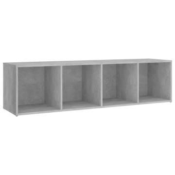 Stylish Concrete Grey TV Cabinet - 142.5x35 cm | HipoMarket