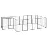 Dog Kennel Black 8.47 m² Steel Colour black Size 8.47 m² Quantity in Package 1 