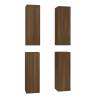 Brown Oak TV Cabinets - 4 pcs, Stylish & Modern Design