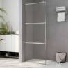 Walk-in Shower Wall with Clear ESG Glass 100x195 cm Colour silver Size 100 x 195 cm Model transparent 