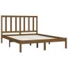 Honey Brown Solid Wood Bed Frame 120x190 cm - HipoMarket