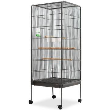 Bird Cage Black 54x54x146 cm - Spacious and Durable