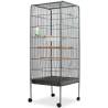 Bird Cage Black 54x54x146 cm - Spacious and Durable