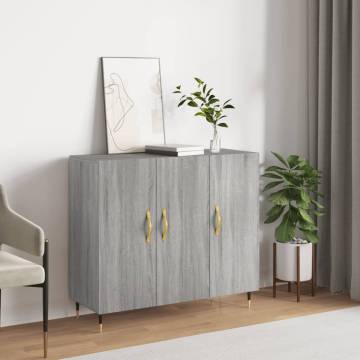 Modern Grey Sonoma Sideboard - 90x34x80 cm | HipoMarket