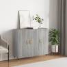 Sideboard Grey Sonoma 90x34x80 cm Engineered Wood Colour grey sonoma Quantity in Package 1 