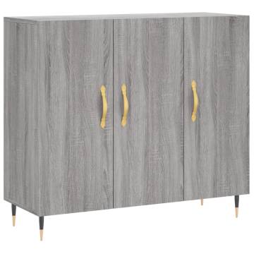 Modern Grey Sonoma Sideboard - 90x34x80 cm | HipoMarket