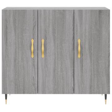 Modern Grey Sonoma Sideboard - 90x34x80 cm | HipoMarket