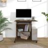 Stylish Brown Oak Computer Desk - 80x50x75 cm