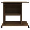 Stylish Brown Oak Computer Desk - 80x50x75 cm