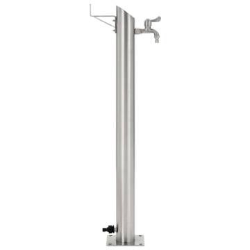 Stainless Steel Garden Water Column - 95 cm Freestanding