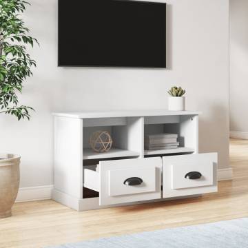 Stylish White TV Cabinet - 80x35x50 cm | Hipomarket UK