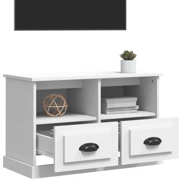 Stylish White TV Cabinet - 80x35x50 cm | Hipomarket UK