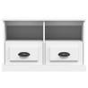 Stylish White TV Cabinet - 80x35x50 cm | Hipomarket UK