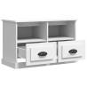 Stylish White TV Cabinet - 80x35x50 cm | Hipomarket UK