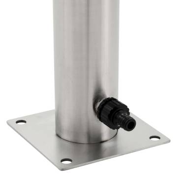 Stainless Steel Garden Water Column - 95 cm Freestanding